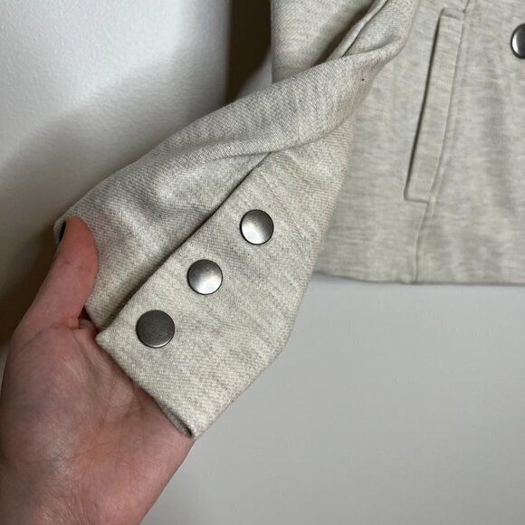 CAbi Charlie Moto Jacket Style #3028 Double Breasted Snap Front Lightweight Coat - Picture 3 of 11